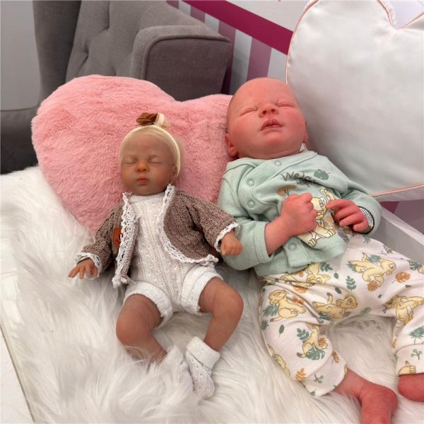 Reborn Baby Doll - Mini White Vinyl & Rooted Hair