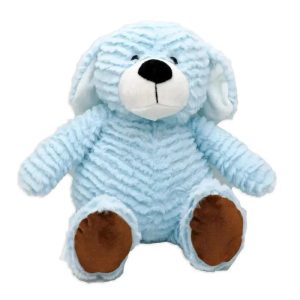 Rose Textiles - 8 Ridged Plush Dog: Blue