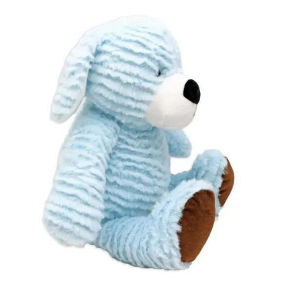 Rose Textiles - 8 Ridged Plush Dog: Blue
