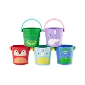 Skip Hop - Baby Bath Zoo Stack & Pour Buckets Toy