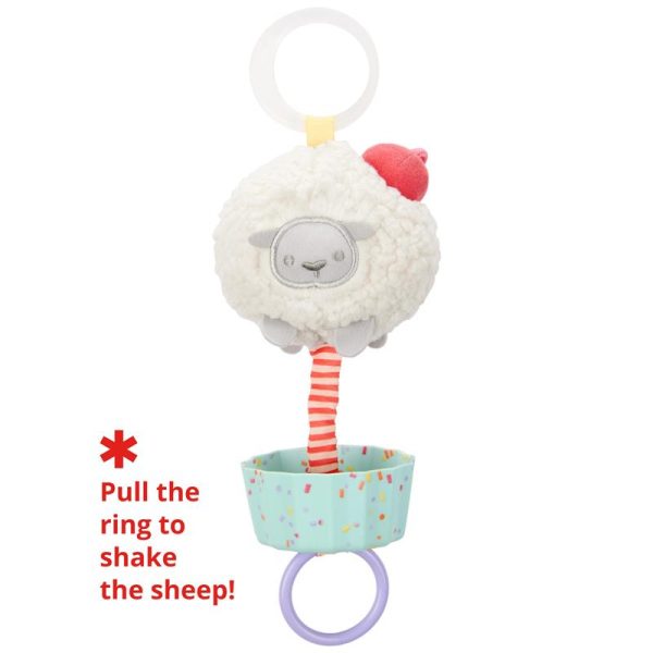 Skip Hop - Sheep Cupcake Jiter Stroller Toy