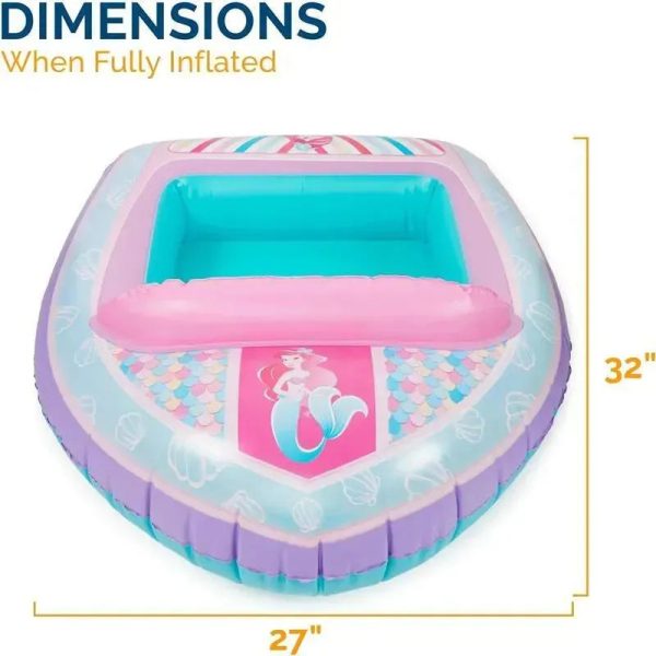 Spin Master - Swimways Disney Princess Ariel Inflatable Water Boat Vehicle for Kids Ages 3+