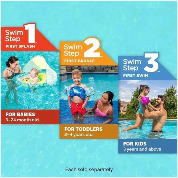 Spin Master - Swimways Sun Canopy Baby Boat, Toys for Kids Aged 9-24 Months, Mermaid