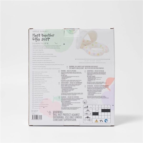 Sunnylife - Float Together Baby Seat Apple Sorbet Multi