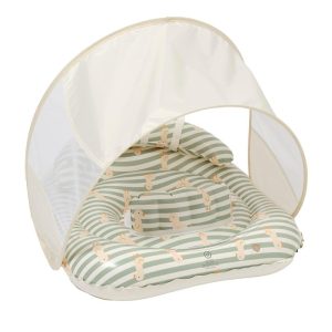 Sunnylife - Interactive Baby Float Duck Sage Stripe