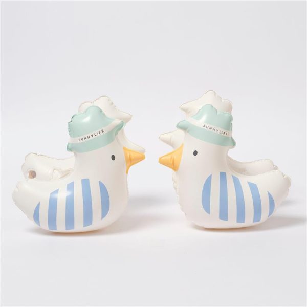 Sunnylife - Kids Inflatable Arm Bands Sid The Seagull Blue Stripe