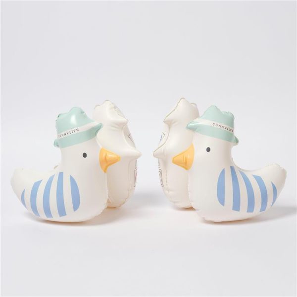 Sunnylife - Kids Inflatable Arm Bands Sid The Seagull Blue Stripe