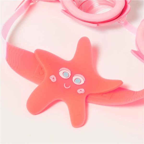Sunnylife - Melody The Mermaid Mini Swim Goggles Neon Strawberry