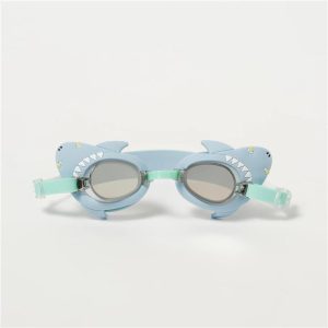 Sunnylife - Salty The Shark Mini Swim Goggles Aqua