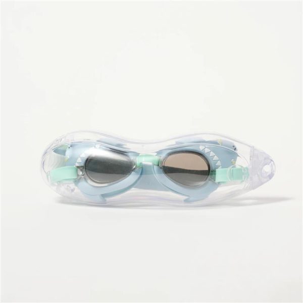 Sunnylife - Salty The Shark Mini Swim Goggles Aqua