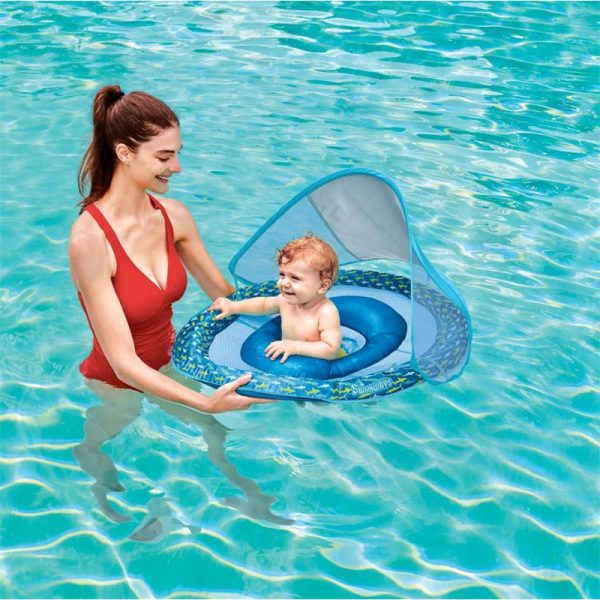 Swimways - Baby Pool Float With Canopy & UPF Protection, Assortment