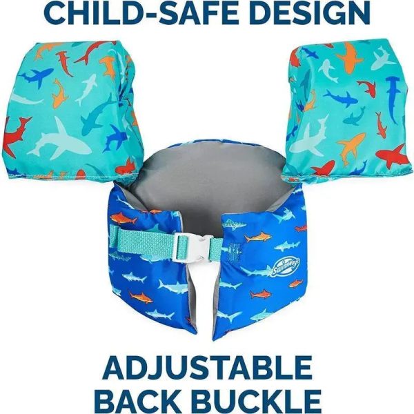 SwimWays - Swim Trainer, US Coast Guard Approved Life Vest, Shark