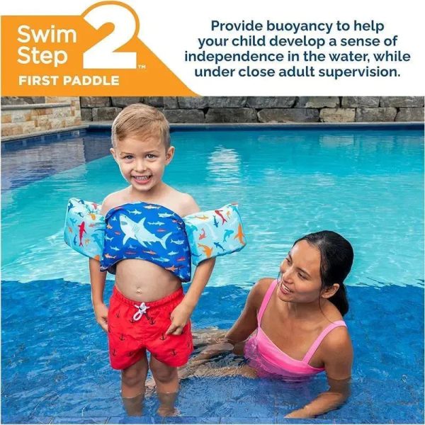 SwimWays - Swim Trainer, US Coast Guard Approved Life Vest, Shark