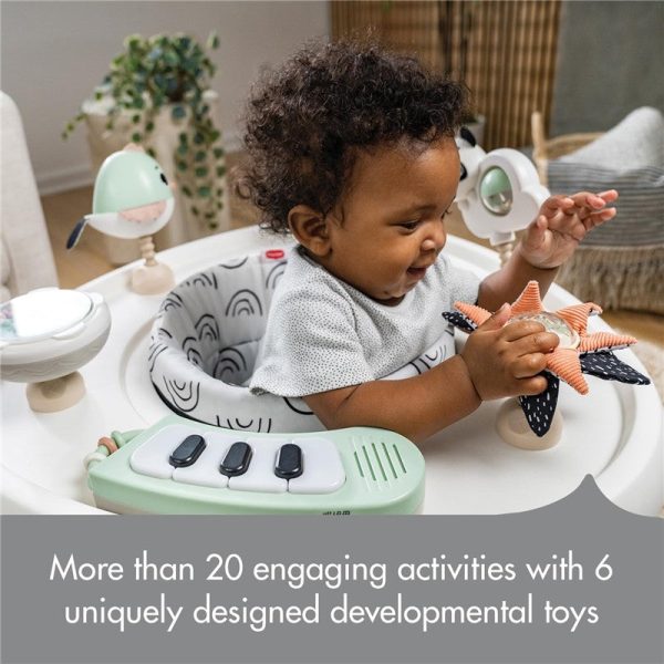 Tiny Love 5-in-1 Here I Grow Stationary Activity Center ?C Black & White D??cor Collection, Black & White