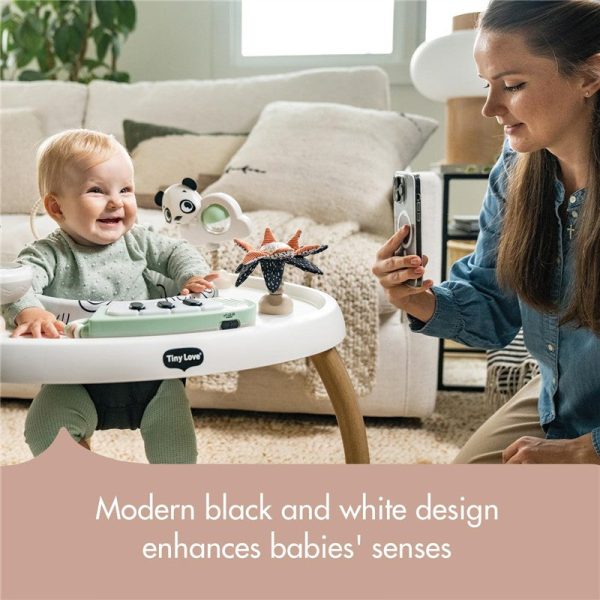Tiny Love 5-in-1 Here I Grow Stationary Activity Center ?C Black & White D??cor Collection, Black & White
