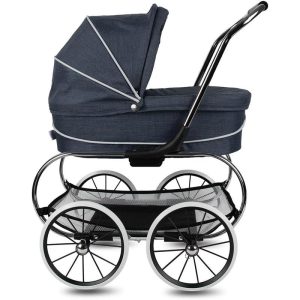 Valco Baby - Classic Denim Blue Bassinet Doll Stroller