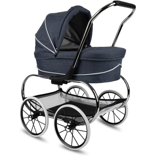 Valco Baby - Classic Denim Blue Bassinet Doll Stroller