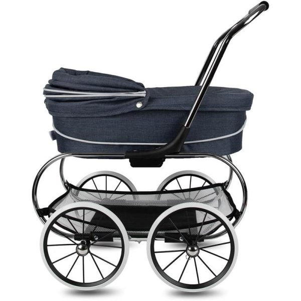 Valco Baby - Classic Denim Blue Bassinet Doll Stroller