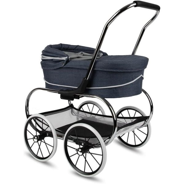 Valco Baby - Classic Denim Blue Bassinet Doll Stroller